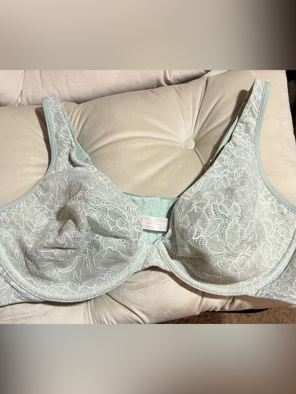 Lane Bryant Cacique Balconette Unlined Full Coverage Bra in Mint Green Sz 46C - Picture 2 of 7